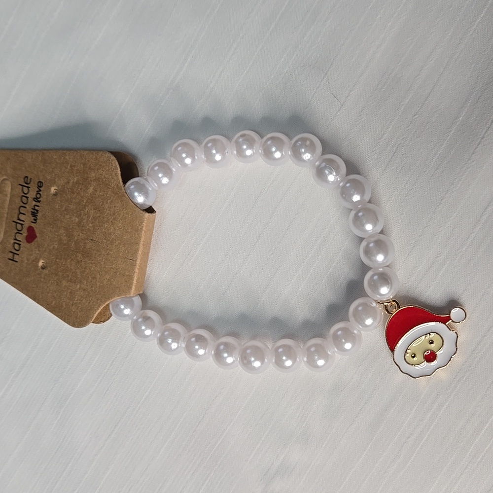 Santa Charm Pearly Bracelet - Picture 4 of 4